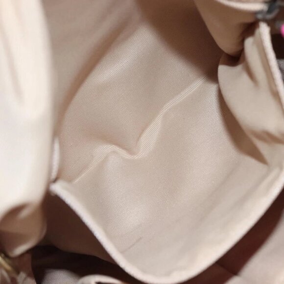 Coach Signature Shoulder Bag Canvas Beige Pink Auth bs24115 - Picture 10 of 16